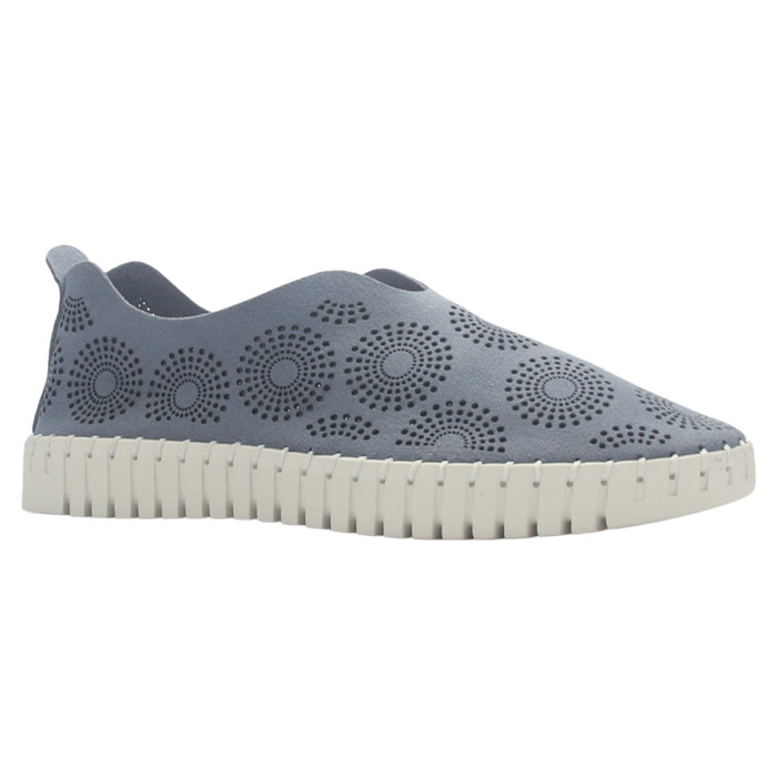 Zapato de Cuero Mujer Chalada Tren-1 Azul Casual Zapatos Planos Comfort Chalada