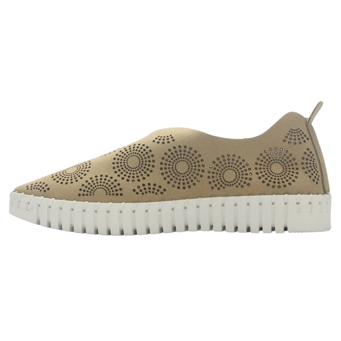 Zapato de Cuero Mujer Chalada Tren-1 Taupe Casual Zapatos Planos Comfort Chalada