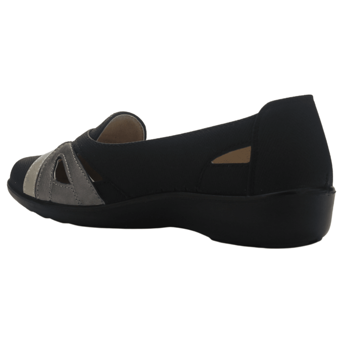 Zapato Mujer Casual Negro Dorado Chalada Deco-12 Zapatos planos Chalada