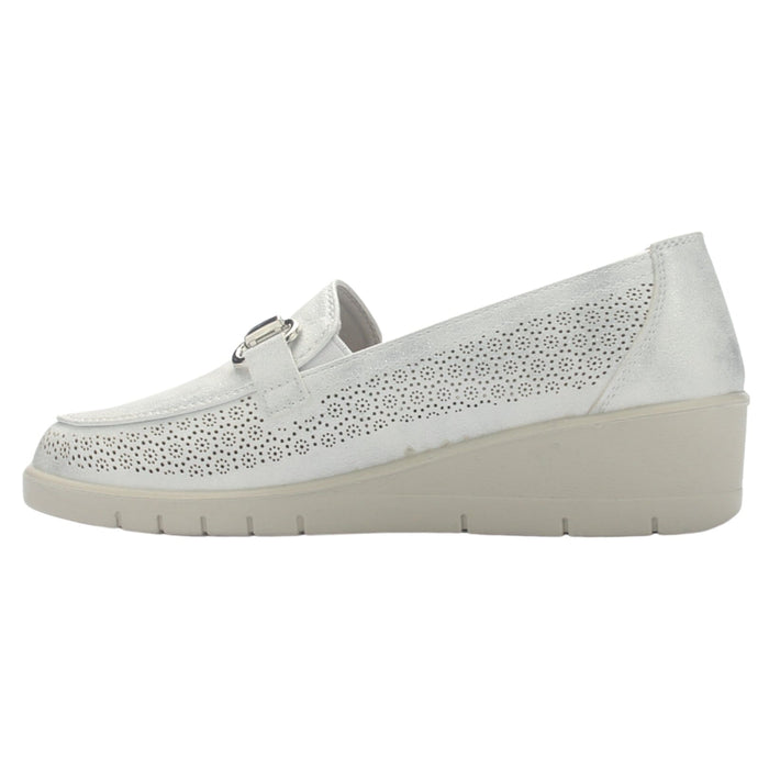 Zapato Mujer Chalada Cona-2 Plateado Casual Tacones Bajos Chalada