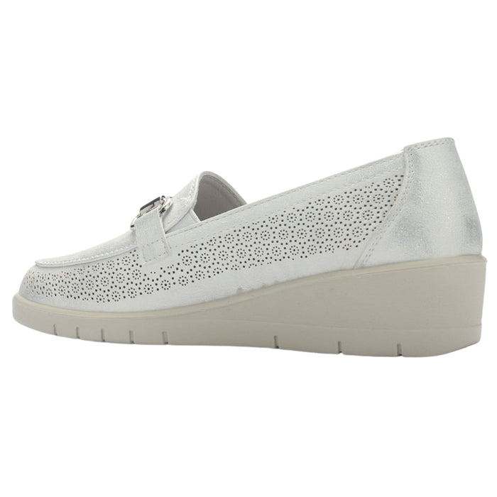 Zapato Mujer Chalada Cona-2 Plateado Casual Tacones Bajos Chalada