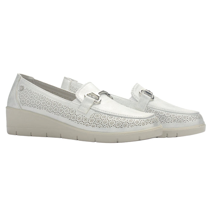 Zapato Mujer Chalada Cona-2 Plateado Casual Tacones Bajos Chalada
