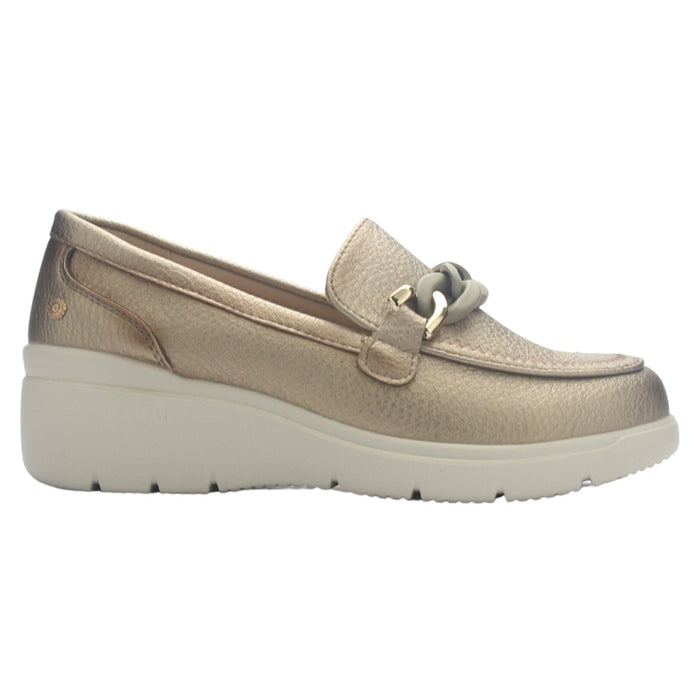 Zapato Mujer Chalada Deza-5 Dorado Casual Zapatos Planos Comfort Chalada