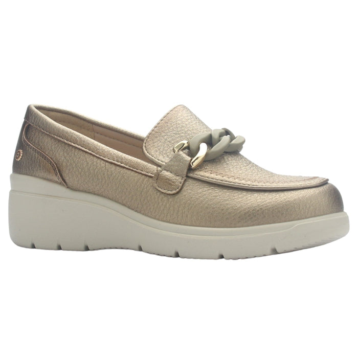 Zapato Mujer Chalada Deza-5 Dorado Casual Zapatos Planos Comfort Chalada