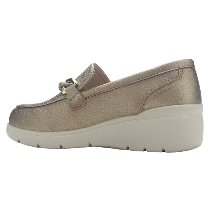 Zapato Mujer Chalada Deza-5 Dorado Casual Zapatos Planos Comfort Chalada