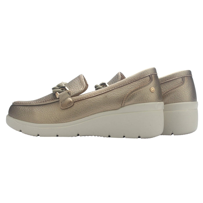 Zapato Mujer Chalada Deza-5 Dorado Casual Zapatos Planos Comfort Chalada