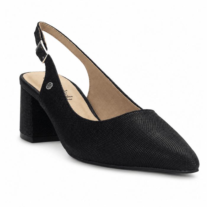 Zapato Negro Mujer Casual Chalada Faiza Tacones Bajos Chalada