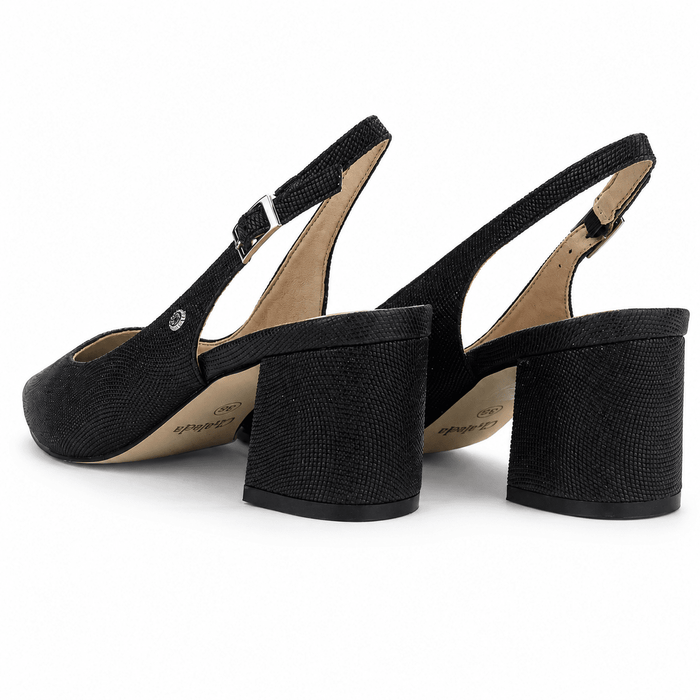 Zapato Negro Mujer Casual Chalada Faiza Tacones Bajos Chalada